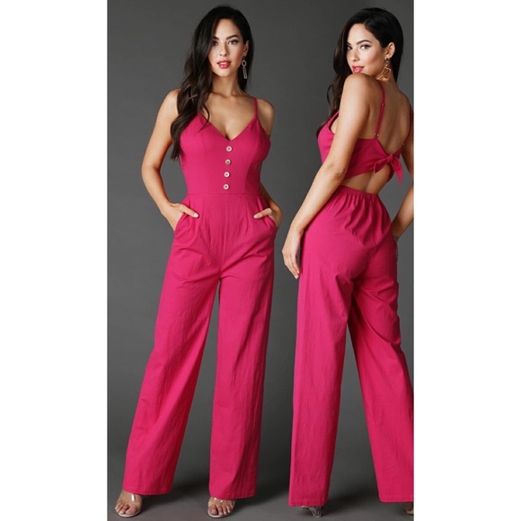 Nikibiki Pants - Pink jumpsuit